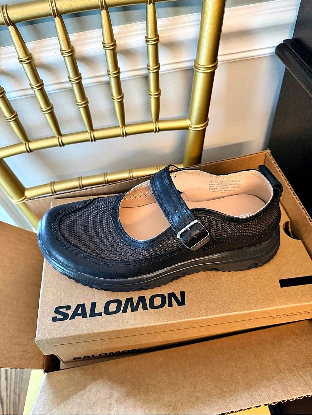Salomon RX Marie-Jeanne Black Mary Jane Sneakers